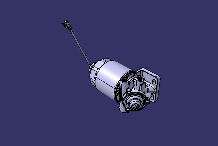 Fuel filter, 341L/h, 10μm, manual pump oil
