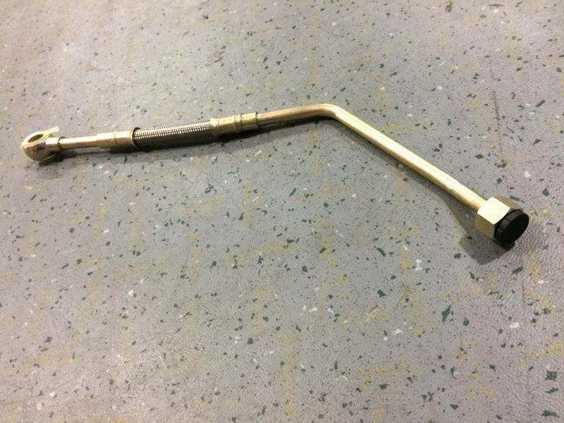 Fuel oil pipeline; oil pump to diesel filter