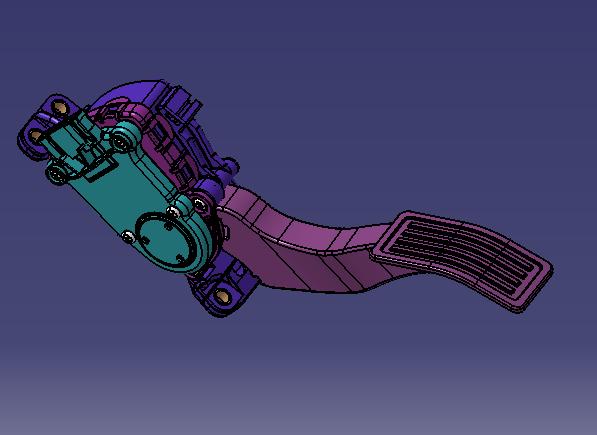 Electronic control accelerator pedal mechanism