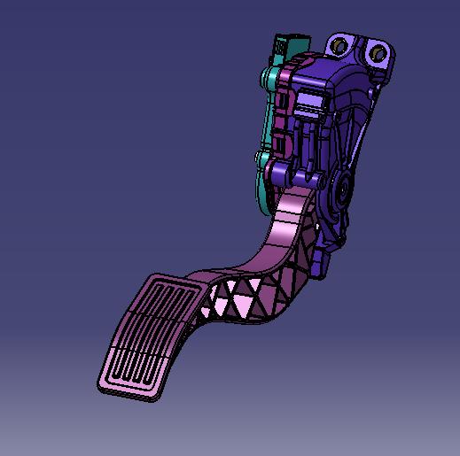 Electronic control accelerator pedal mechanism-1