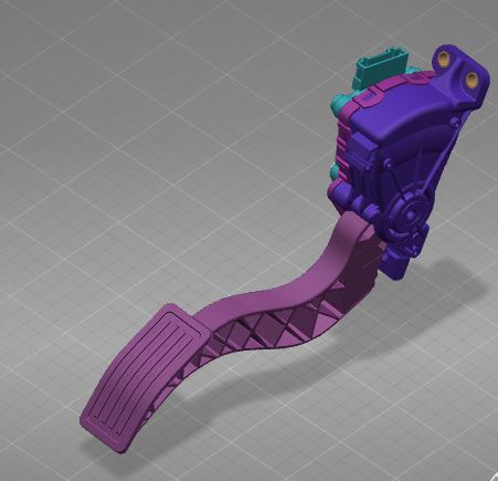 Педальный механизм, электронная педаль акселератора, подвесного типа