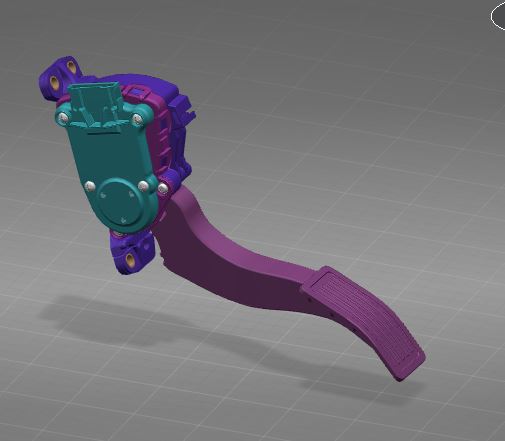 Pedal mechanism, electronic accelerator pedal, hanging type-1