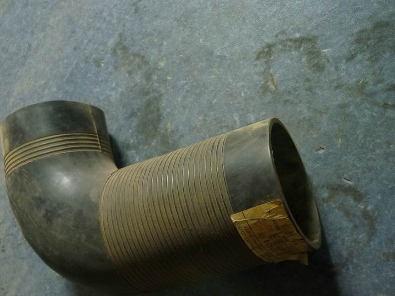 Air filter air intake bend pipe (hose; rear-mounted machine)