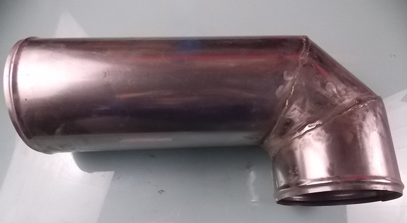 Right angle steel pipe (Φ132, 146/345)