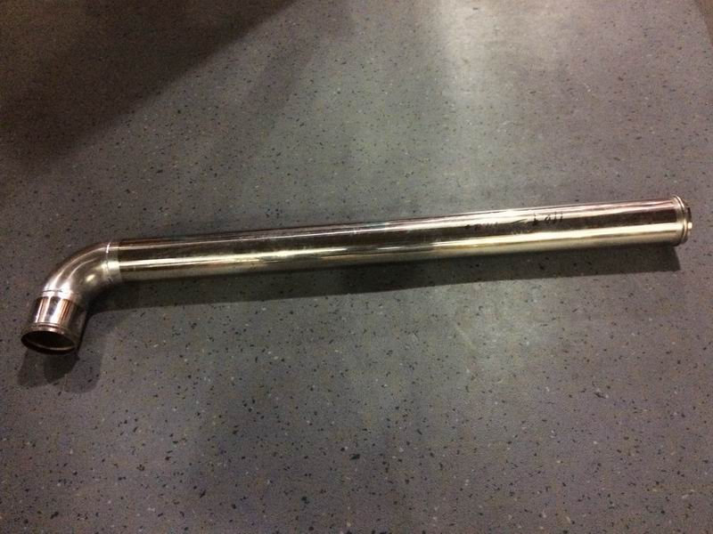 Right angle steel pipe (Φ60, 115/755) with joints