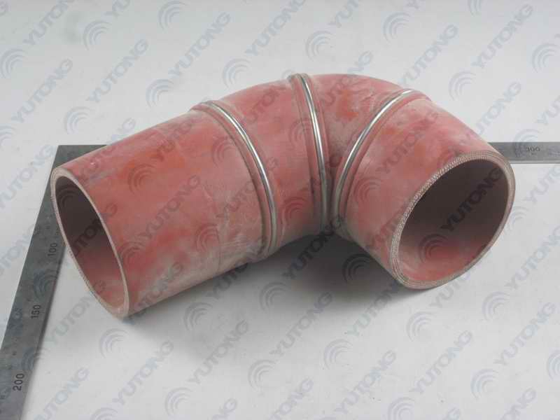 Right angle hose, Φ76, 90/160, silicon