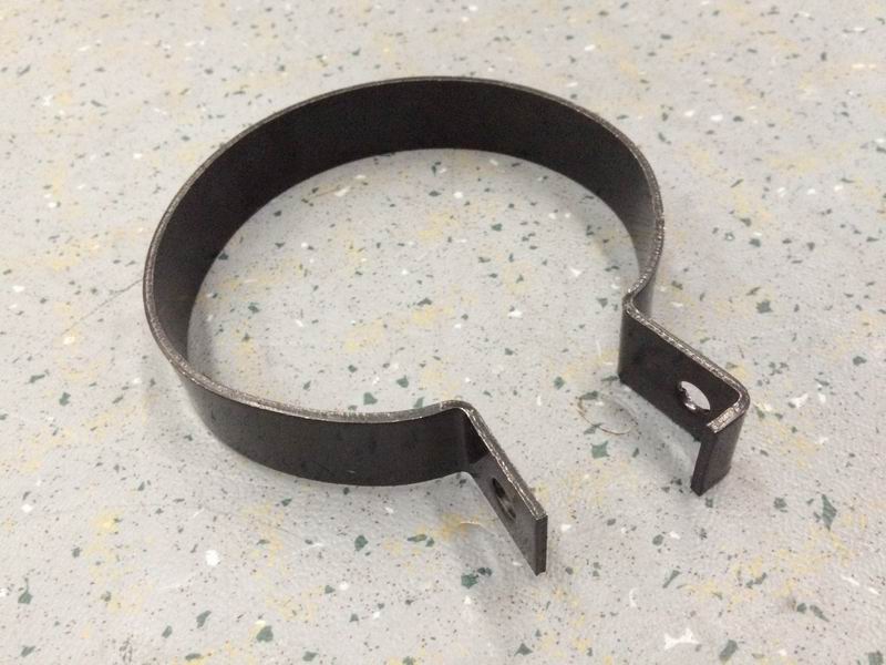 Intake and exhaust fixed pipe clamp, round, Φ134, without