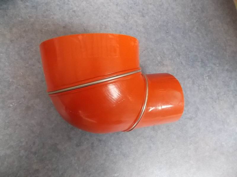 Right angle hose, Φ80-Φ130, 140/95, silicon