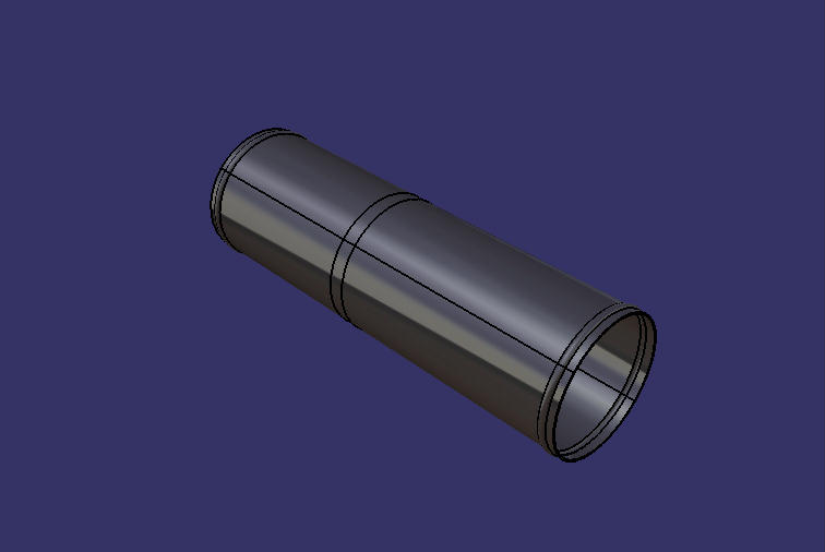 Straight steel pipe, Φ89, L=290