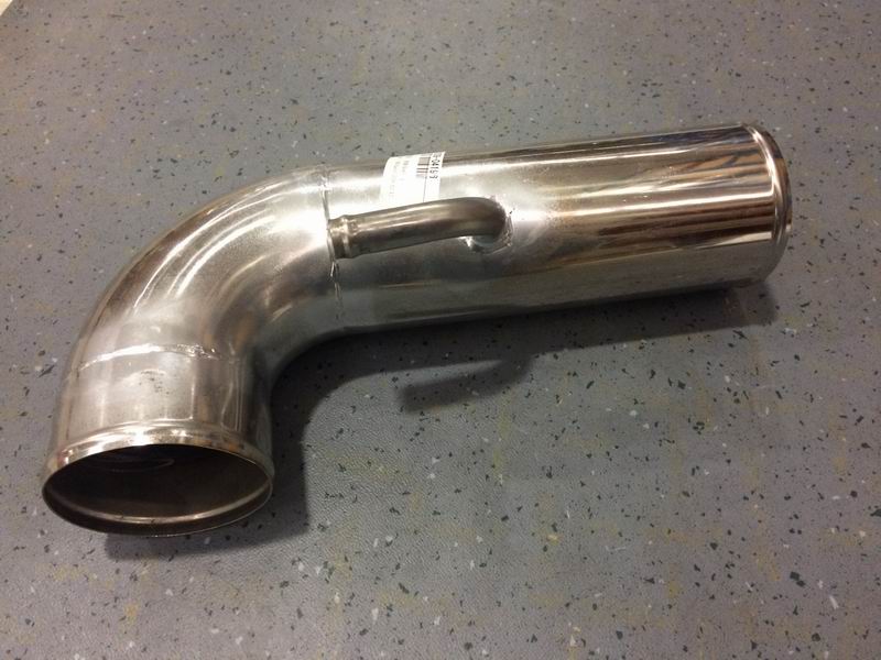 Right angle steel pipe (φ102, 140/360) with joints