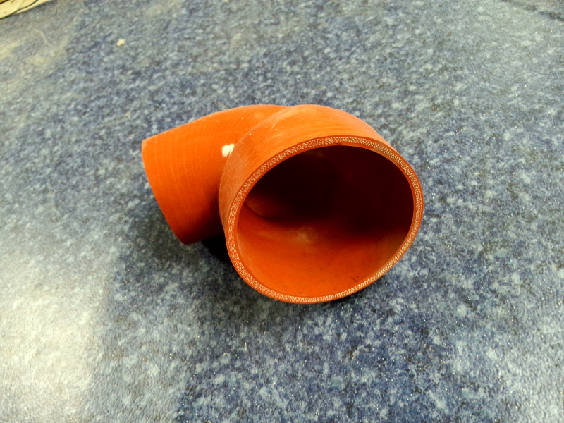 直角胶管,Φ76/Φ100,90/125,硅-1