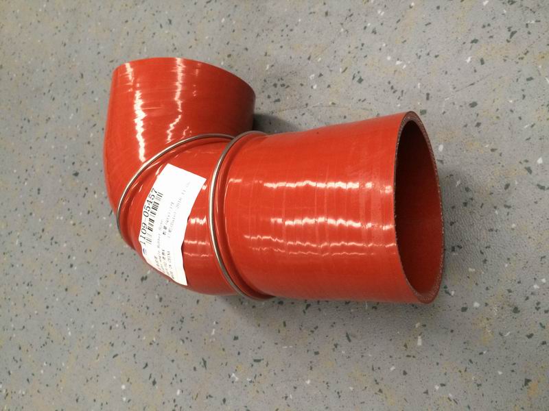 Right angle hose, Φ101, 115/190, silicon