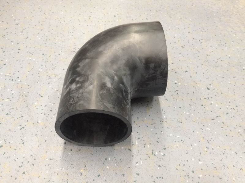 Right angle hose, 100-132, 150/120, EPDM rubber