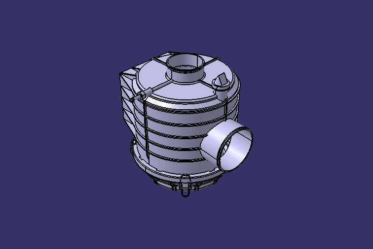 Air filter, flow rate 500, KLQ1, outer diameter 245