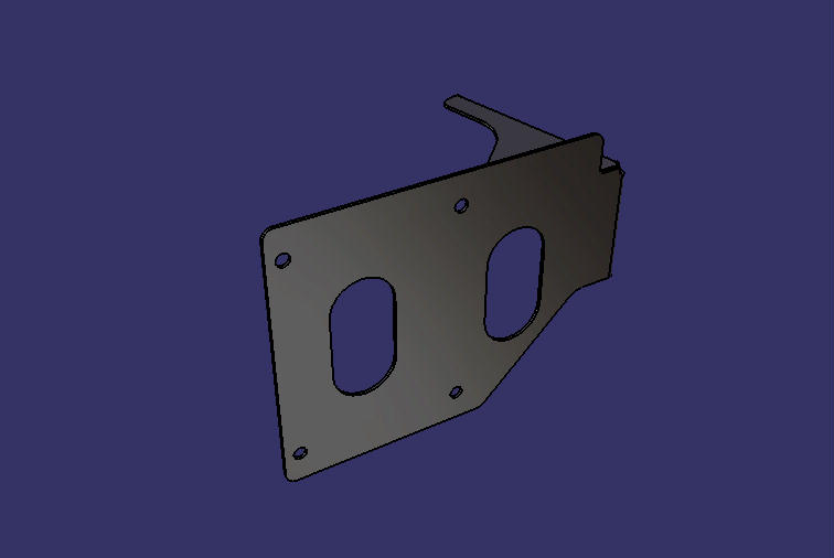 Air filter fixing bracket, 200*157