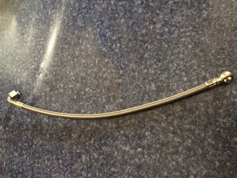 Supercharger oil inlet hose