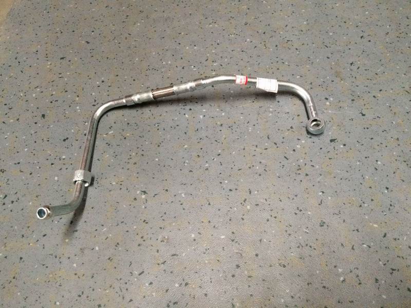 Supercharger water inlet pipe