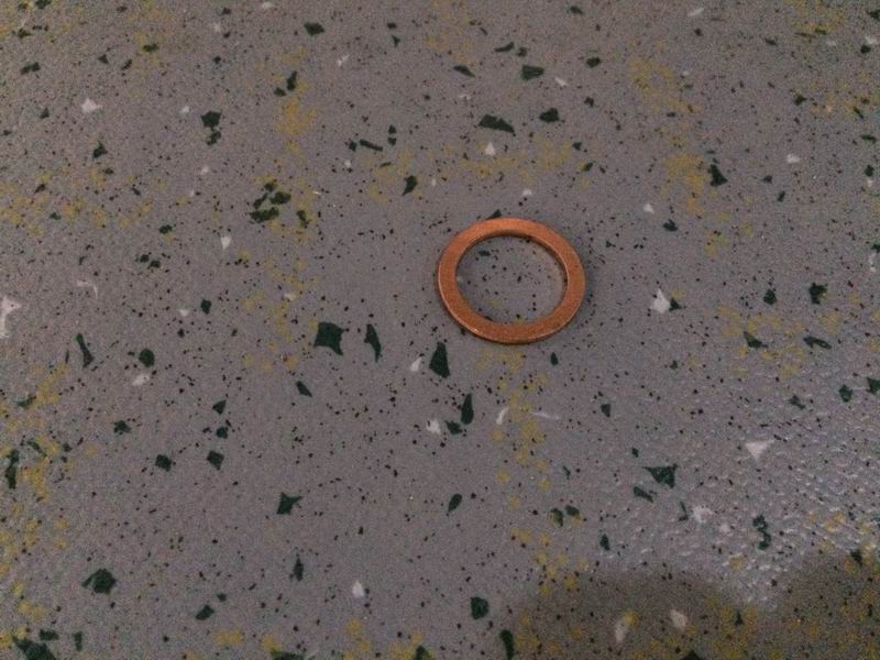 Supercharger water inlet pipe gasket-1