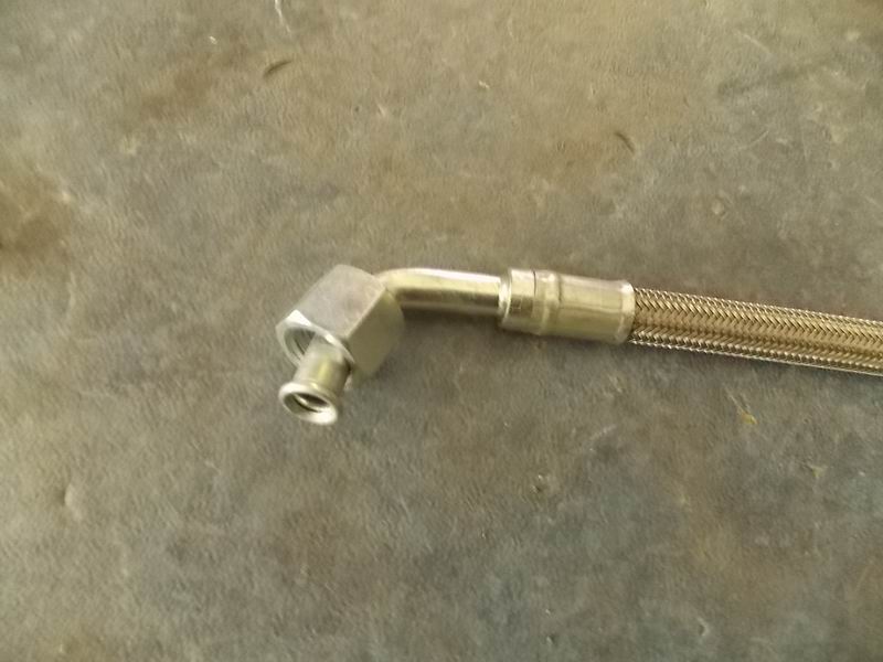 Supercharger oil inlet hose