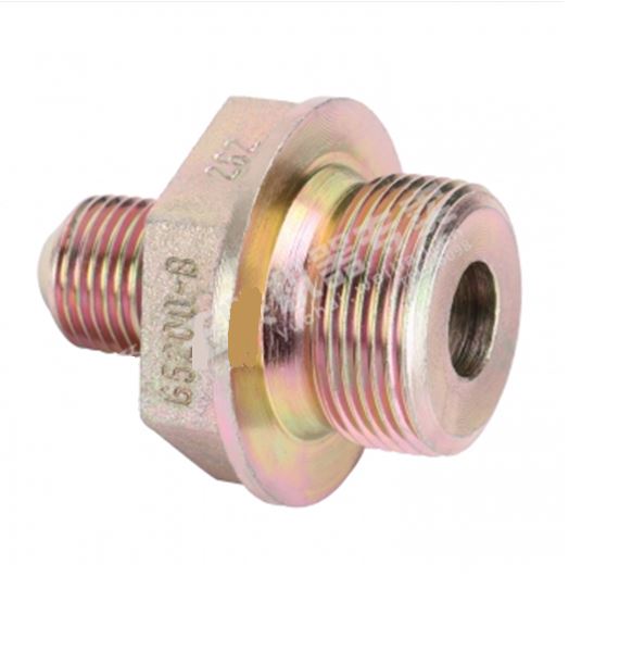 Supercharger oil inlet pipe joint