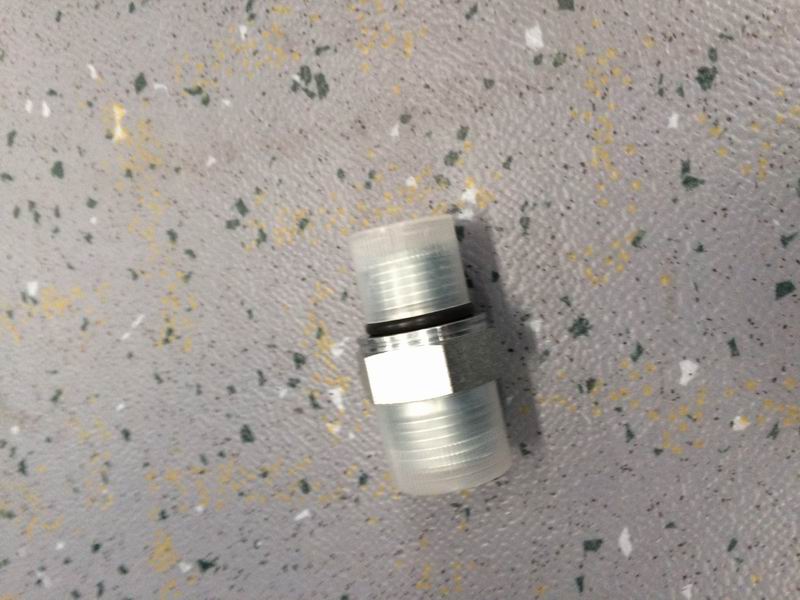 Supercharger water inlet pipe joint; body end