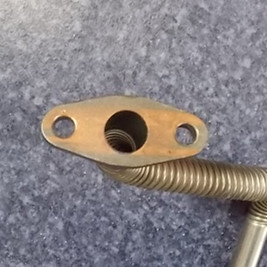 Supercharger oil return pipe-2