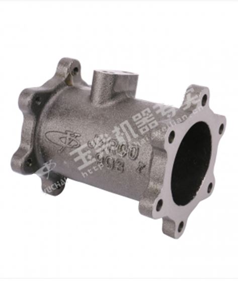 Supercharger rear exhaust pipe