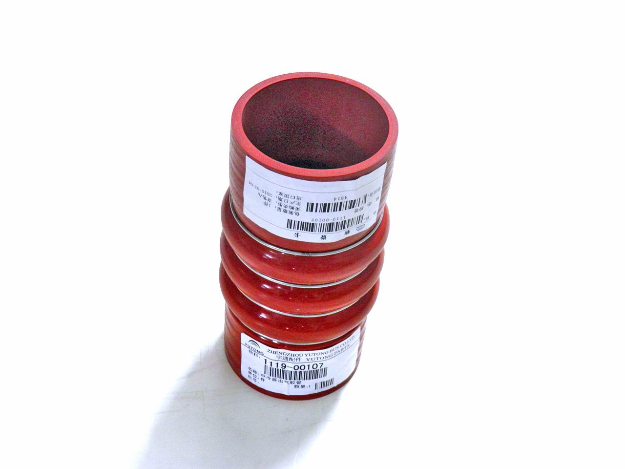 Molded straight hose, Φ76, L=175, silicon-1