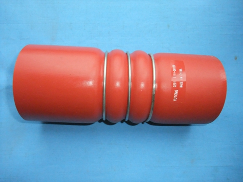 Формованный прямой шланг, Φ 76- Ф 80 , Л= 220 , кремний/полосковый провод