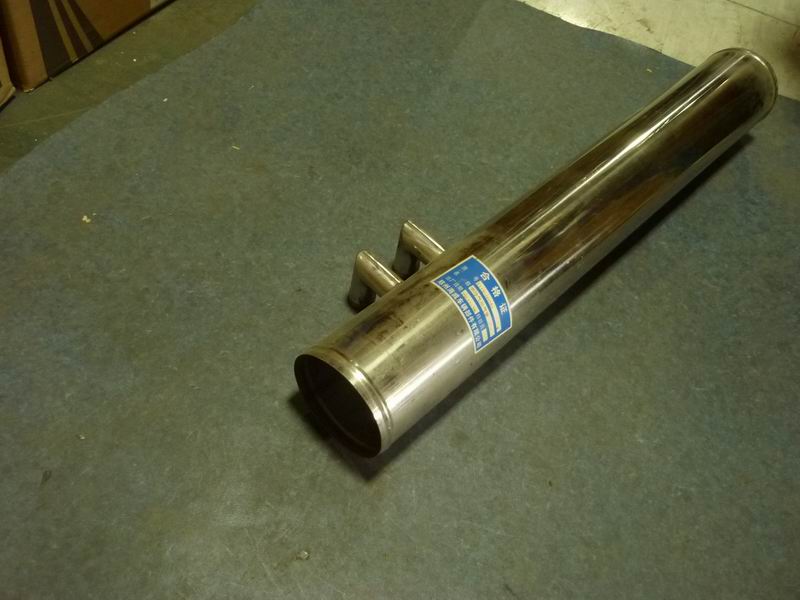 Straight steel pipe (Φ102, L=700) with joints-1
