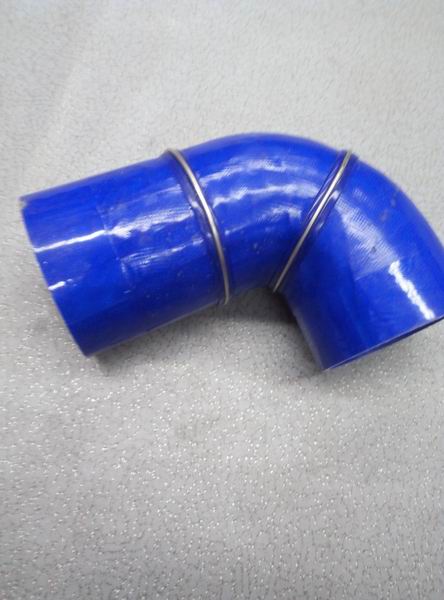 Right angle hose, Φ100, 125/200, silicon