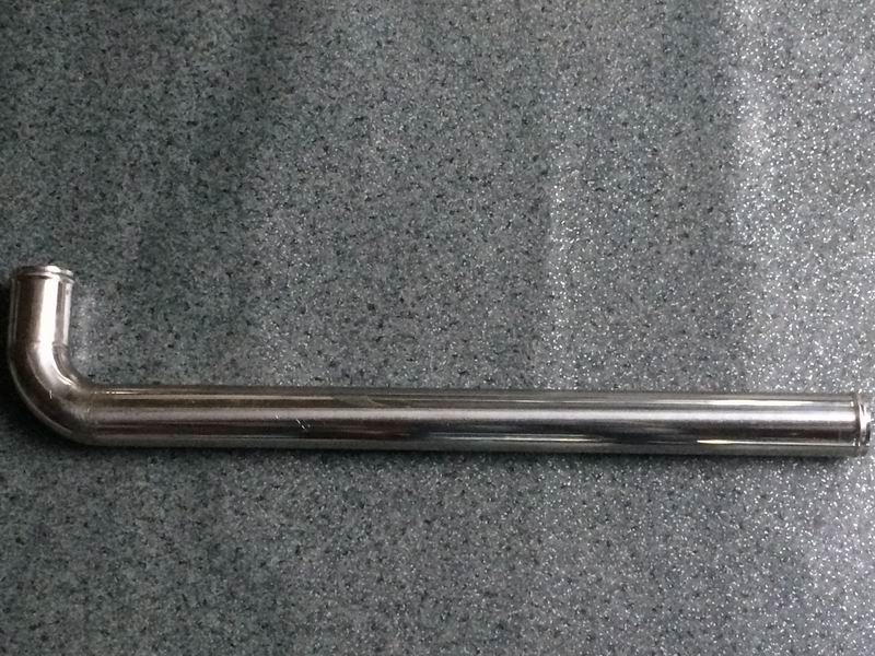 Intercooler air intake steel pipe