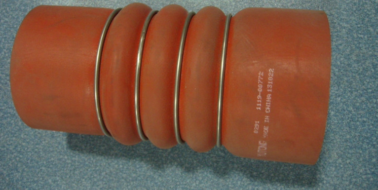 Molded straight hose, Φ80-Φ90, L=200, silicon-1