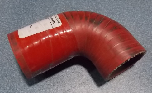 Supercharged gas outlet silicone tube