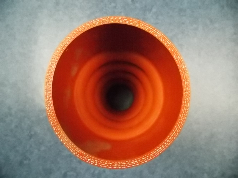 Molded straight hose, Φ50-Φ102, L=200, silicon/strip wire-2