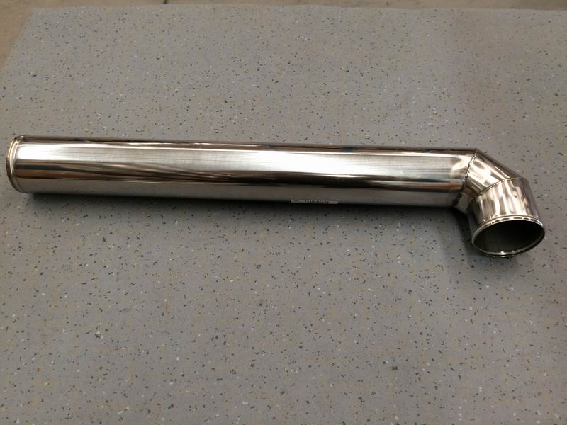 Right angle steel pipe, Φ102,810/125, without joints