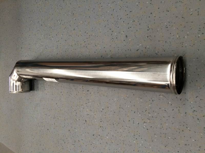 Right angle steel pipe, Φ102,810/125, without joints-1