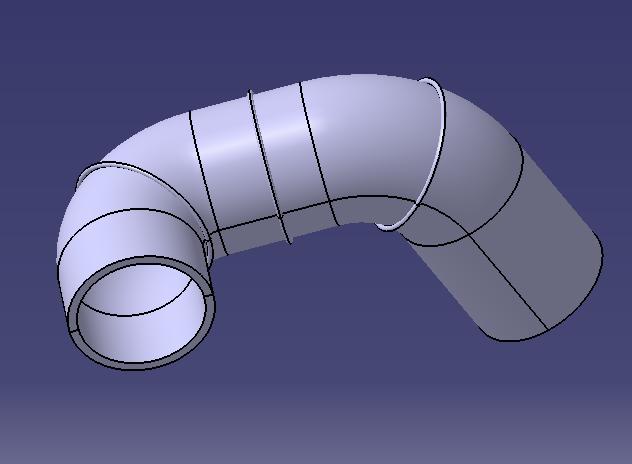 Special-shaped hose, Φ70, silicone rubber-1