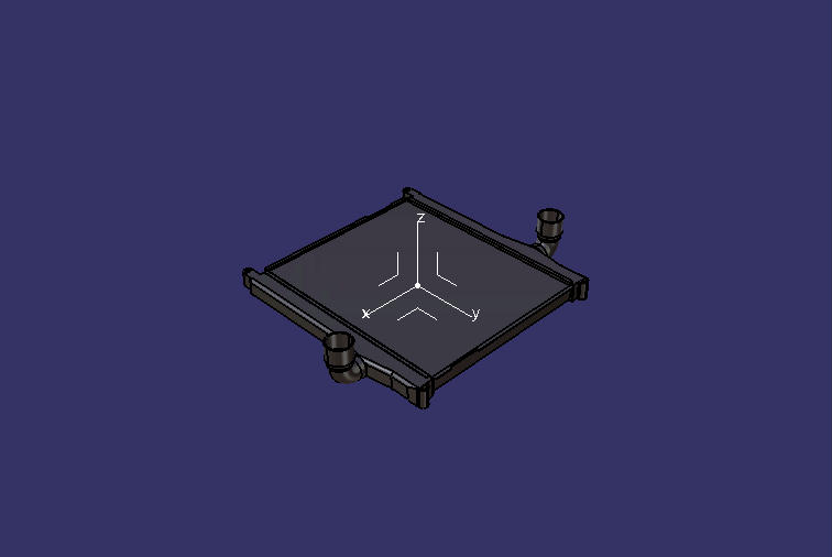 Интеркулер в сборе, расположение газовой камеры слева и справа, ZLQ1