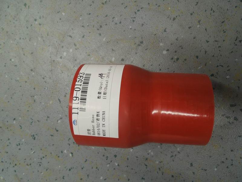 Molded straight hose, Φ60-Φ76, L=120, silicon-1