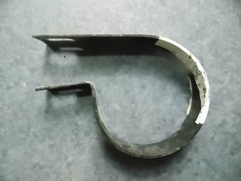 Intake and exhaust fixed pipe clamp, round, Φ106, no pad belt