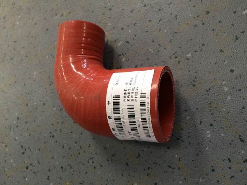 Right angle hose, Φ45-Φ60, 80/100, silicon