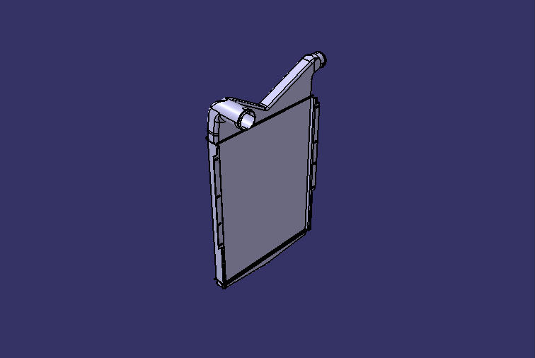 Intercooler assembly, upper and lower layout of air chamber, ZLQ2