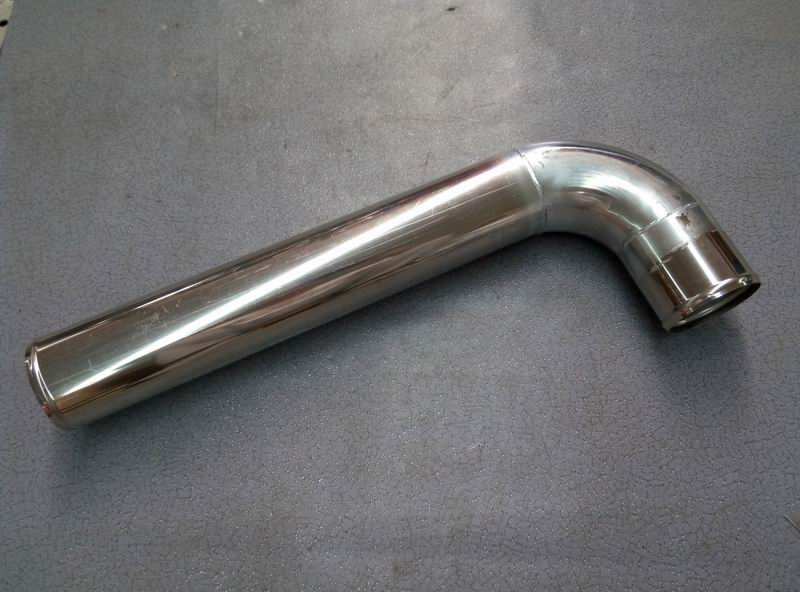 Right angle steel pipe, Φ89,575/185, no joints