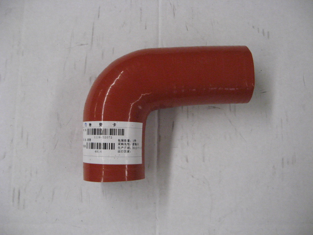Right angle hose, Φ50, 100/140, silicone rubber