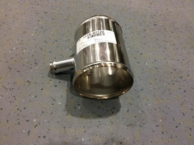 Straight steel pipe, Φ102, L=130 with joints