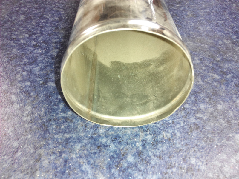 Straight metal pipe, steel, Φ102, L=750-1