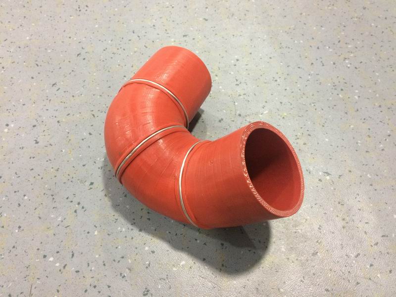 Special-shaped hose, Φ80, silicone rubber