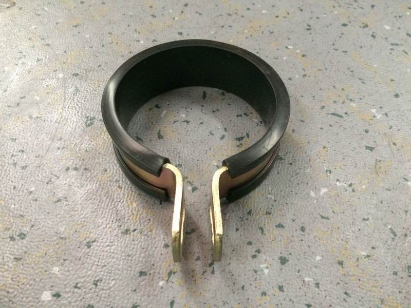 Cooling fixing pipe clamp, round, Φ80, with pad belt