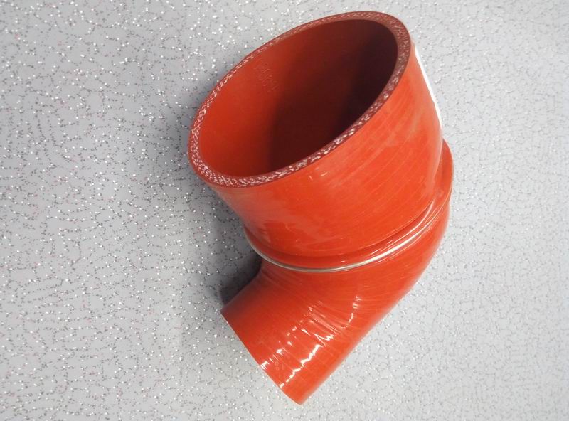 Right angle hose, Φ60/Φ102, 100/110, silicone tube